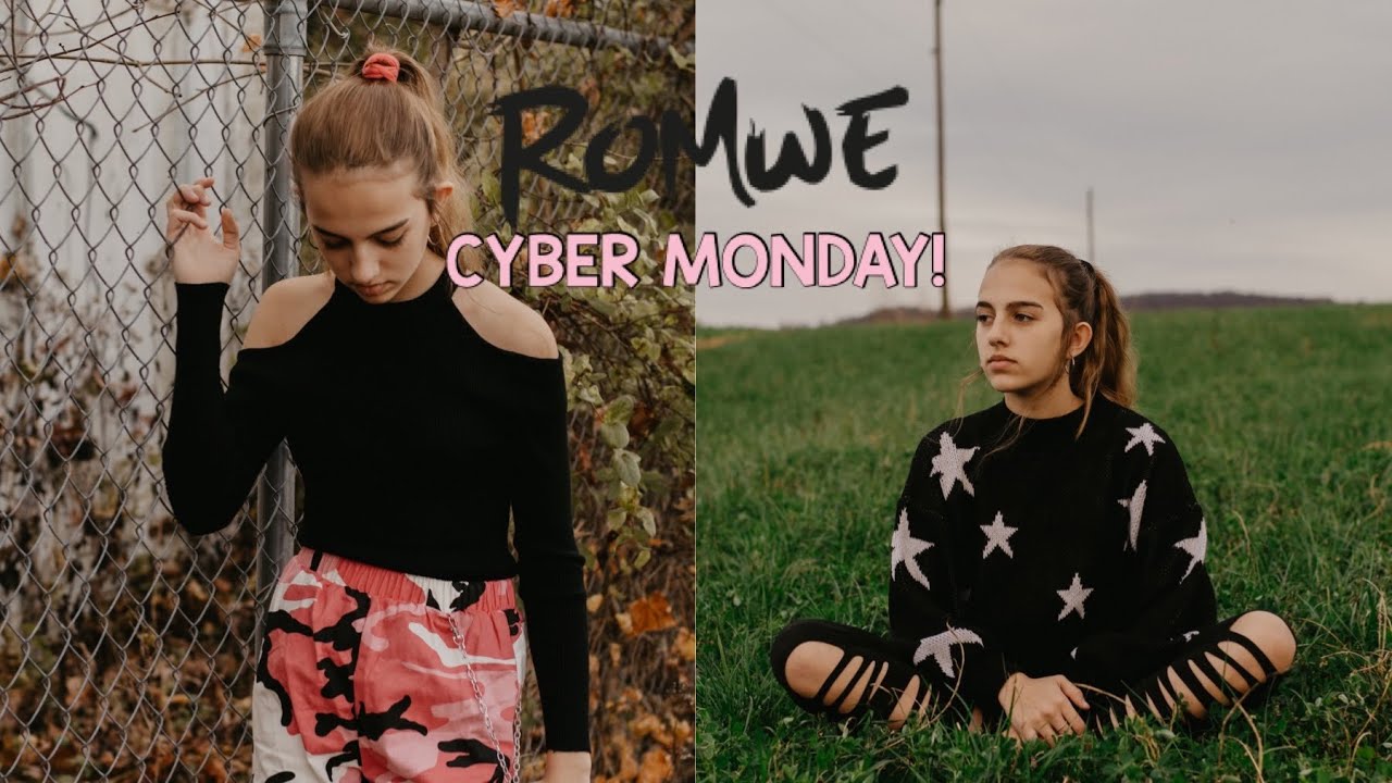 ROMWE CYBER MONDAY IS HERE! | Chloe Renee