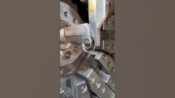 Actual speed of multi slide machine wire bending 😮😮😮#process #auto  #machine #tools