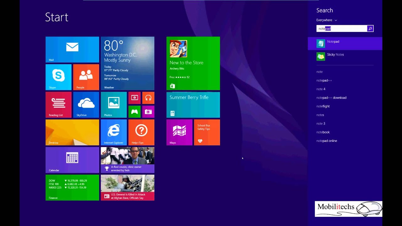 Windows 8 1 Quick Start and Orientation - YouTube