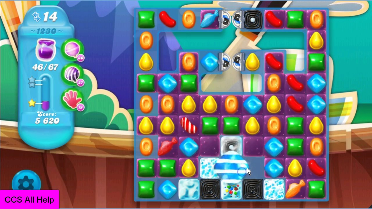 Candy Crush Soda Saga Level 1230 No Boosters Cookie Youtube