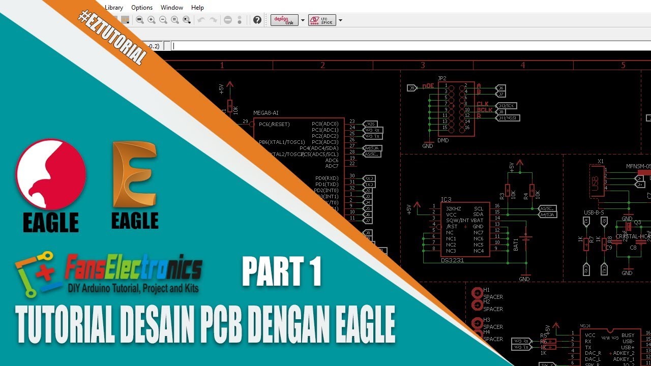 Tutorial Desain Eagle PCB Bahasa Indonesia - Part 1 - YouTube