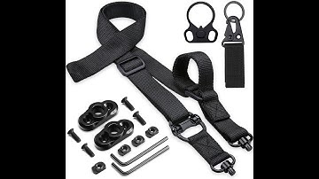 Rifle Sling 2 Point Sling Quick Adjust with QD Sling Swivels