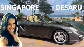 Driving a Porsche Boxster from Singapore to Desaru for a Weekend Road Trip!