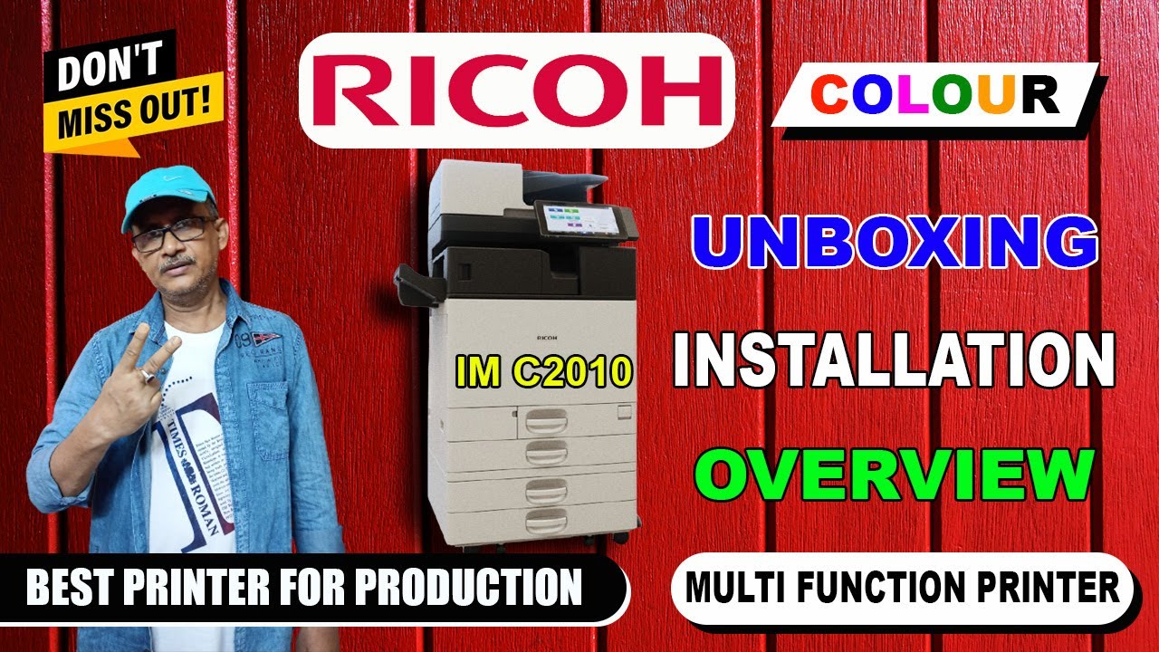 Ricoh IMC 2010_Unboxing Installation & Overview I Multi Function Color Printer I Best For Production
