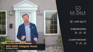 #JUSTLISTED 602-1000 Aldgate Road | River Park South | Winnipeg | Manitoba | The Ed Dale Team