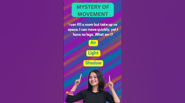 Mystery of Movement: What can fill a room but take up no space? #shorts #ytshorts #youtubeshorts