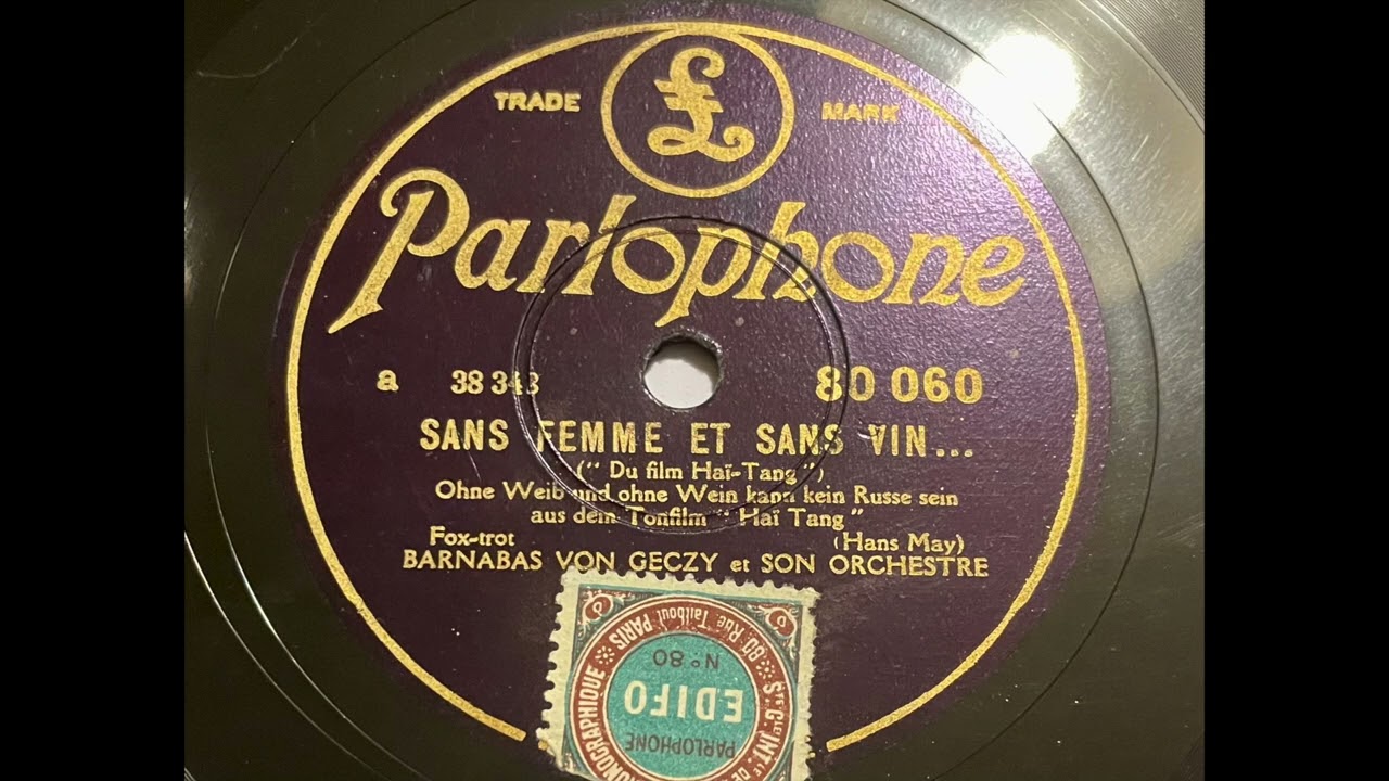 Barnabas von  Geczy - Ohne Weib und ohne Wein.... (Orchesterfassung/Export)