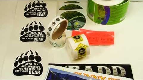 Custom Printed Labels on a Roll from AMS Printing