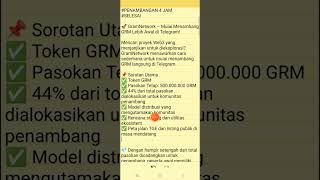 BARU  GRAM NETWORK "SUPLAI 500 JUTA DI JARINGAN TON BLOKCHAIN" GAS BOSKU, COINNYA DIJUAL DISAYA YA 😄