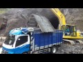 Excavator Mengambil Pasir Di Gunung Excavator Mengambil Pasir Di Gunung