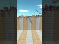 Speed race with ARBS units. Straight course with cliffs! - Animal Revolt Battle Simulator #shorts