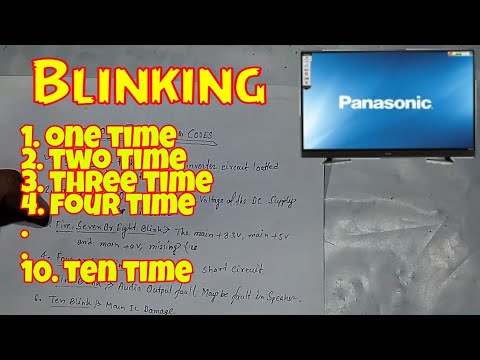 Panasonic Tv Blinking Problem Solving