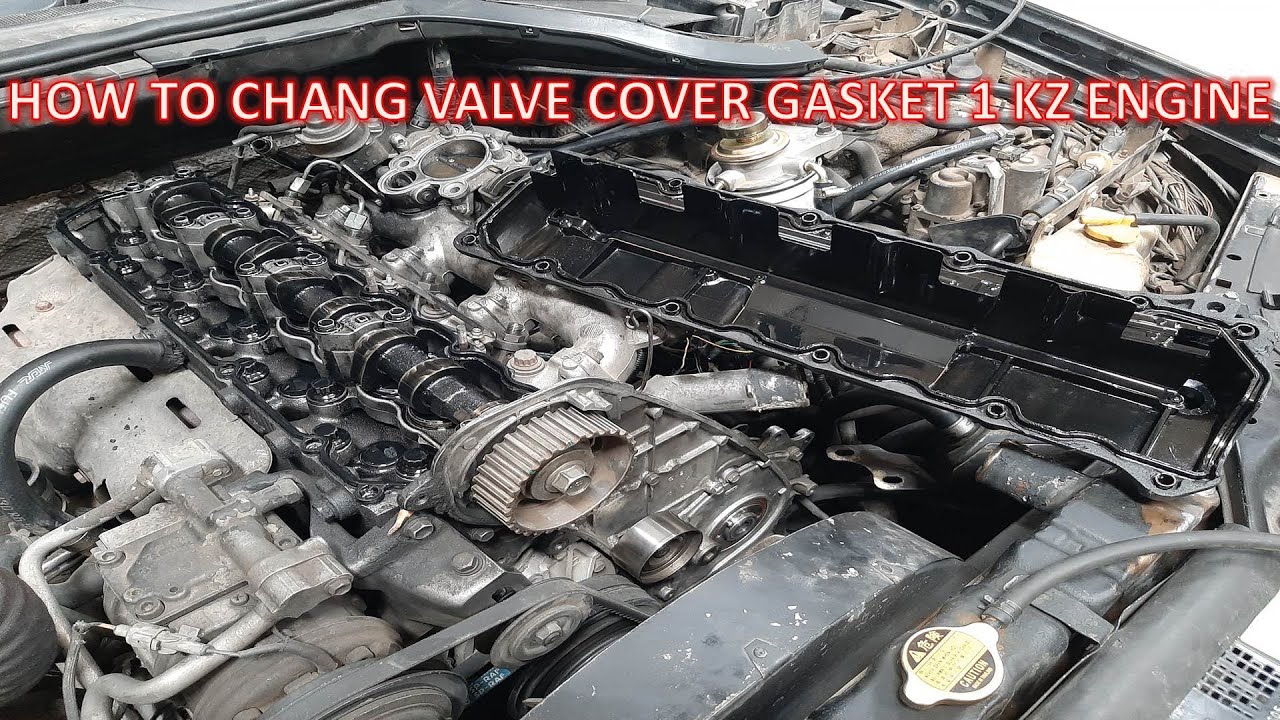 How To Replace Valve Cover Gasket 1KZ Engine - YouTube