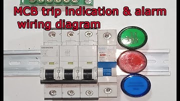 MCB trip indicator & alarm circuit diagram |MCB Trip Indicator wiring,How to trip MCB neutal current