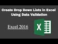 Learn How to Create Drop-Down Lists in Excel: Data Validation!