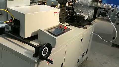 Automatic expansion mesh core spiral rolling machine