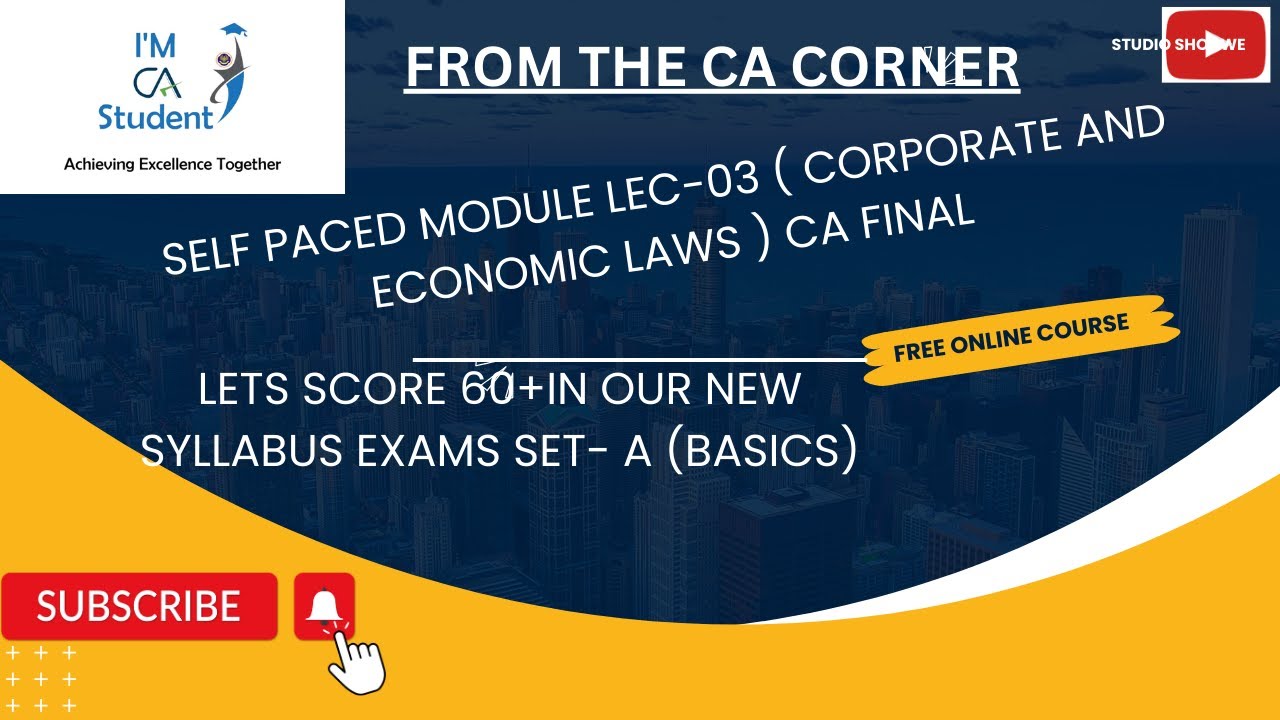 Lecture-03 (Part-1) Section -149 &section165 of companies act SPOM Classes -CA Final law - SET-A