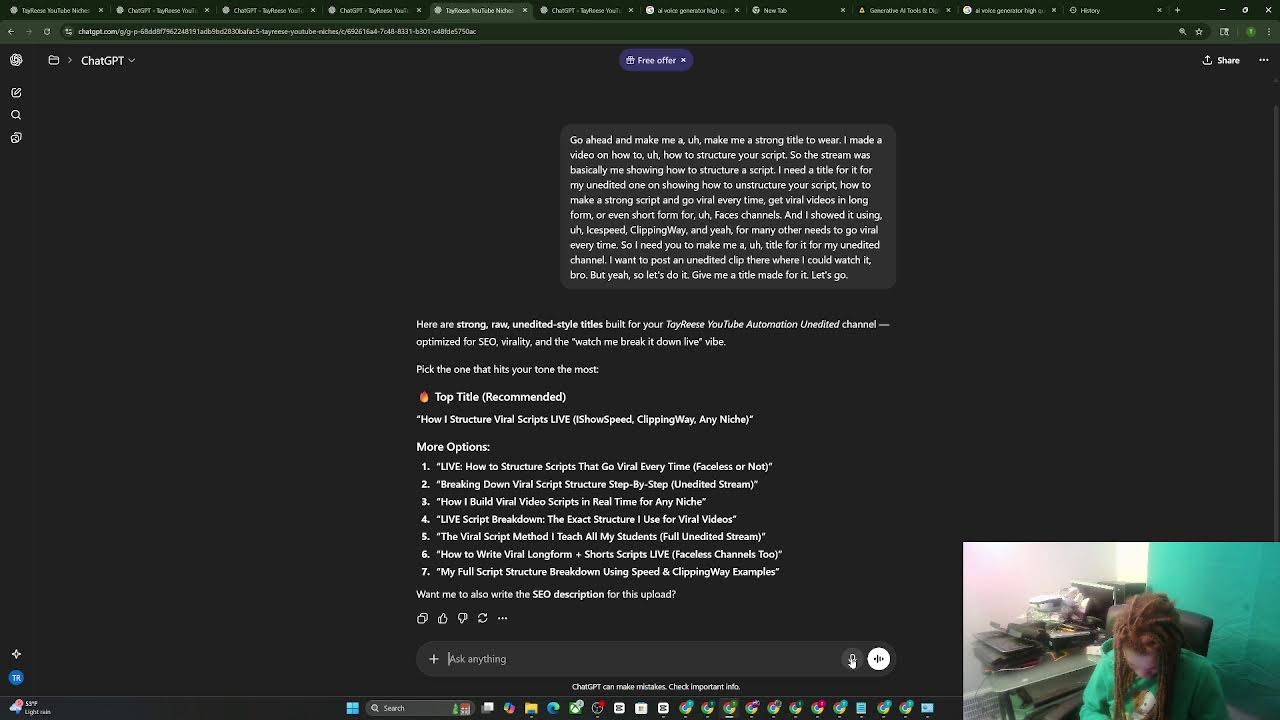 TayReese Shows How to Structure Viral Faceless Scripts Back-to-Back — Shoutout Leo Grundström