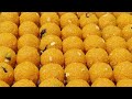 Motichoor Ladoo Recipe | How To Make Motichoor Laddu | Boondi Laddu Making | Indian Sweets Making
