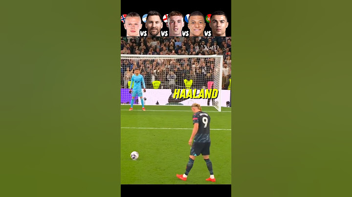 Haaland VS Messi VS Palmer VS Mbappe VS Ronaldo 🥶🥵 Penalty Power Shot Challenge