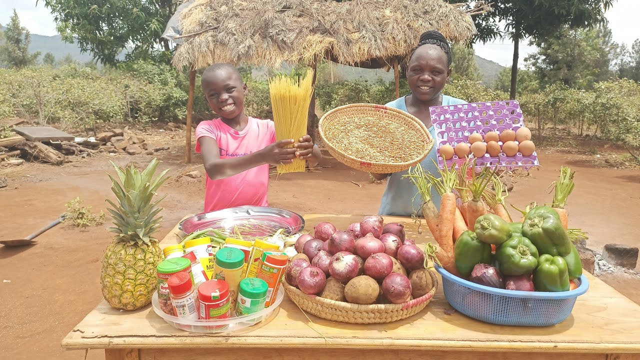 Pure African 🌍 village life, cooking 🔥 pastry, lentils egg 🥚 Curry rice 
