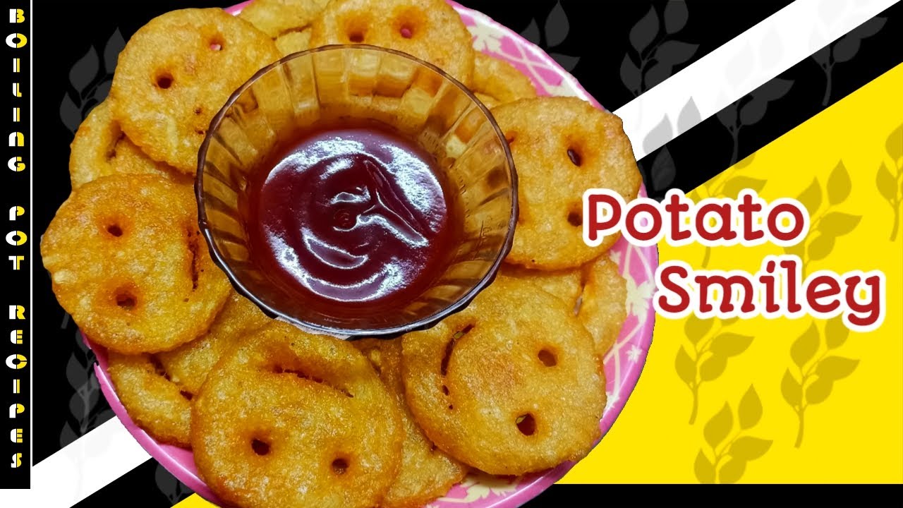 உருளைக்கிழங்கு ஸ்மைலி/Potato Smiley Recipe in Tamil/How to make Potato Smiley/home made easy snacks