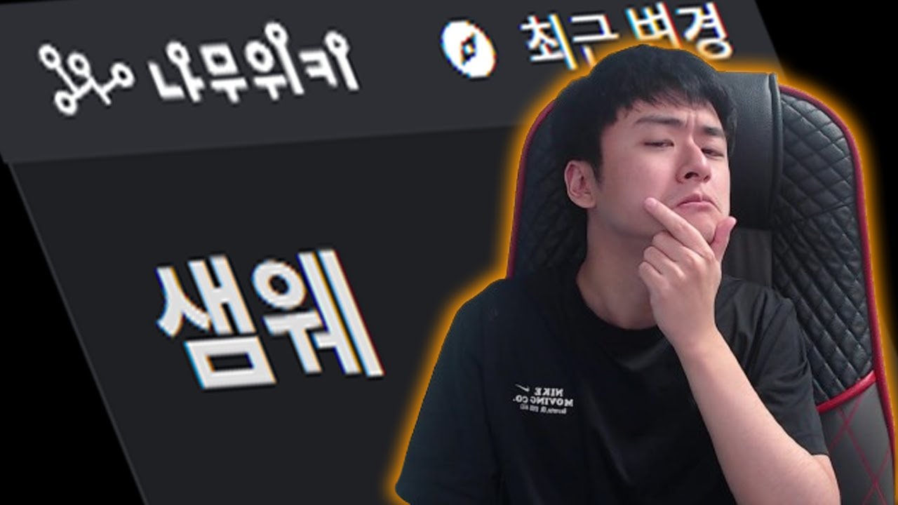 내가 뭔 논란이 있어 [나무위키 샘웨 문서 읽기]