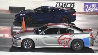 E-Ray Corvette vs Hellcat
