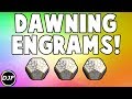 Destiny 2: New Dawning Engrams! | 15 Dawning Engram Opening!