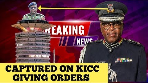 Leaked Out DIG Lagat Captured On Phone At KICC Giving Orders To Police