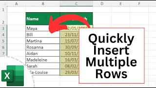 Quickly Insert Multiple Rows in Excel (Tutorial)