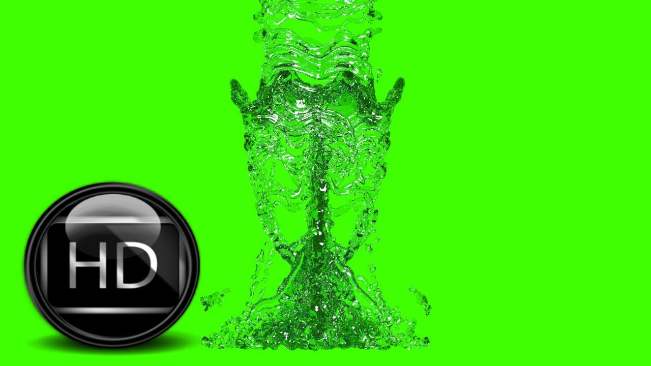 water in green screen free stock footage 280 400 particles hd