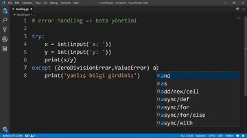 Python - Hata Yönetim Yöntemi