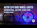 Activ life wheel lights unboxing setup and use