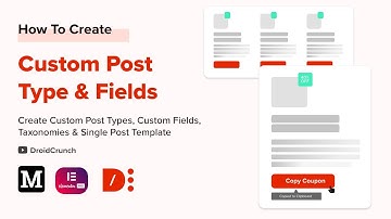 How To Create Custom Post Type, Custom Fields & Single Post Type Template | Elementor, Metabox