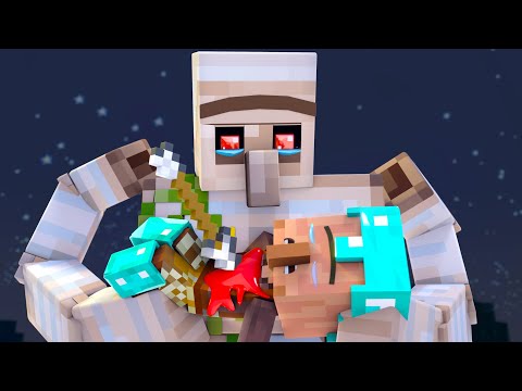 The minecraft life | Iron Friend |  VERY SAD STORY 😥 | Minecraft animation