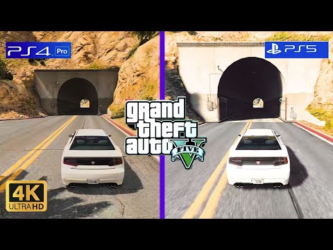 GTA 5 Graphics Comparison PS5 Vs PS4 PRO in 4K at 60FPS - YouTube