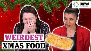 Trying the WEIRDEST Christmas food from around the world!