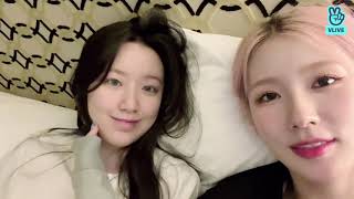 (G)I-DLE Miyeon & Shuhua VLIVE update (ENG SUB/all subtitles) 22-08-04 swimming