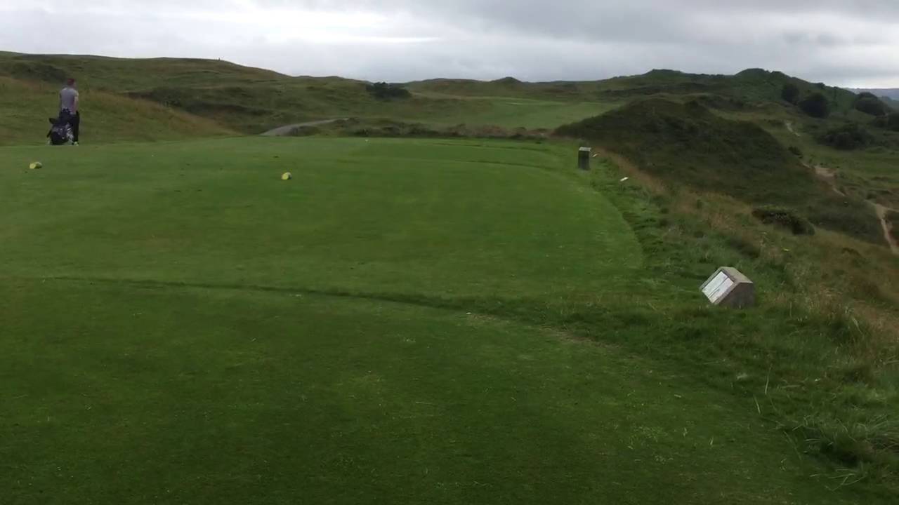 Pennard Golf Club, hole 13, view from the tee