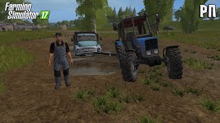 [ РП ] ПОМОГ ДЕДУ МАКСИМУ. ВЫТАЩИЛ ЕГО ЗИЛ 130 ИЗ ГРЯЗИ Farming Simulator 17