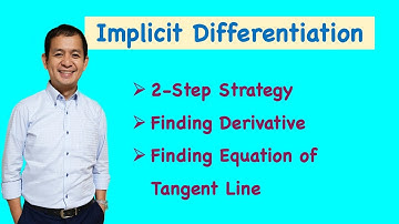 Differentiation Technique | Implicit Differentiation | Equation of Tangent Line