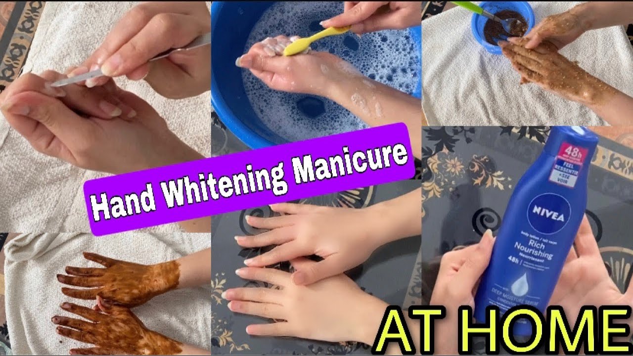 Hand Brightening Manicure At Home Step by Step | Salon Style manicure | Faiqa Hassan 
