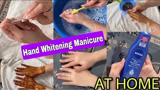 Hand Brightening Manicure At Home Step by Step | Salon Style manicure | Faiqa Hassan #handcare screenshot 4