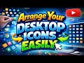 Desktop Clean &amp; Organized করার সহজ উপায় | Arrange Desktop Icons Fast