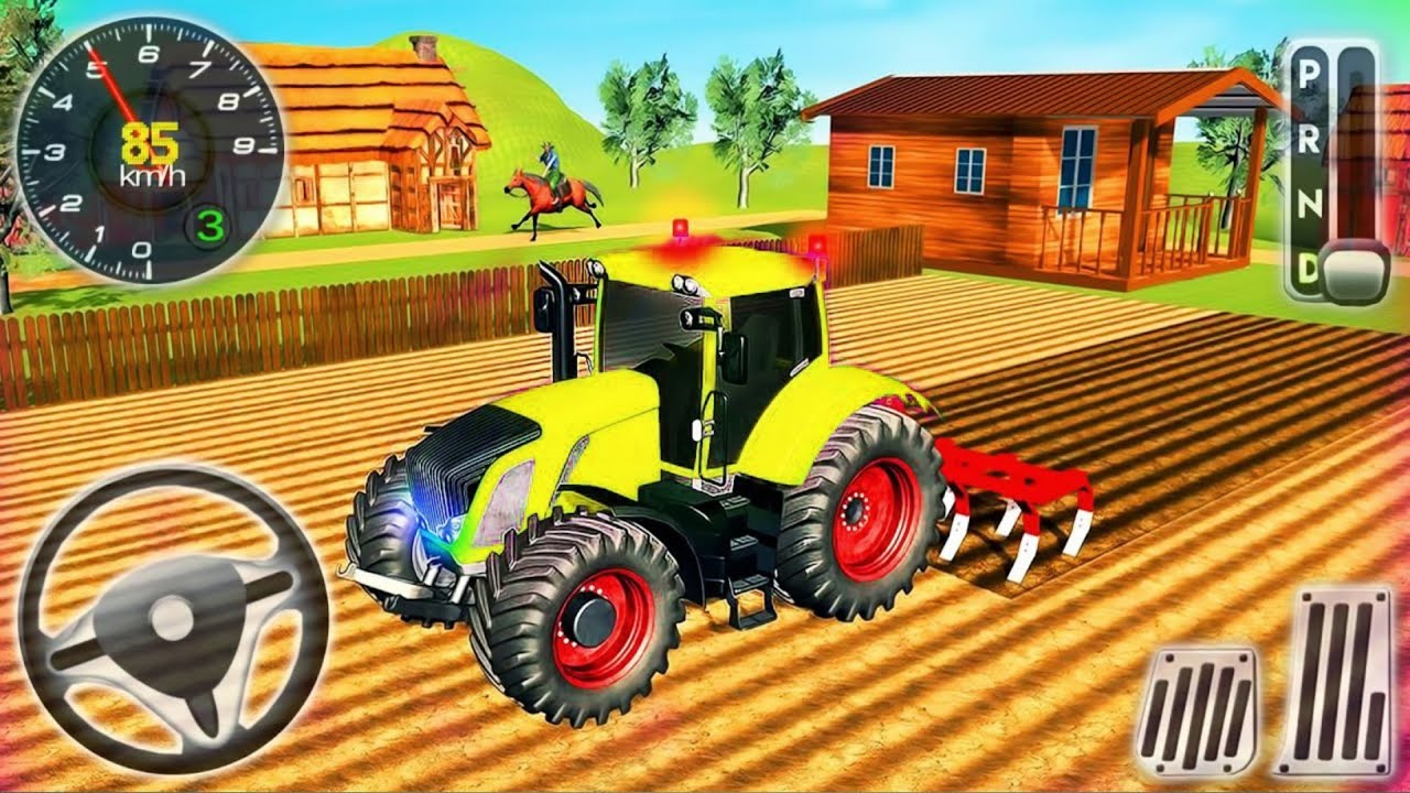 Modern Tractor Farming Driving Simulator 3D - New Tractor Games - Android Gameplay