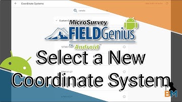 FieldGenius for Android: Selecting Coordinate Systems | Bench Mark