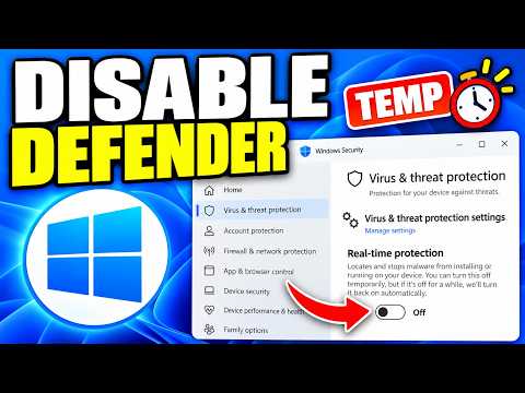 How To Disable Windows Defender In Windows 11 Temporarily