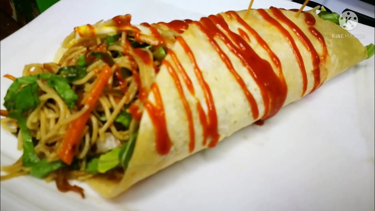 Noodles tortilla wrap tortilla spaghetti wrap vegetarian tortilla
