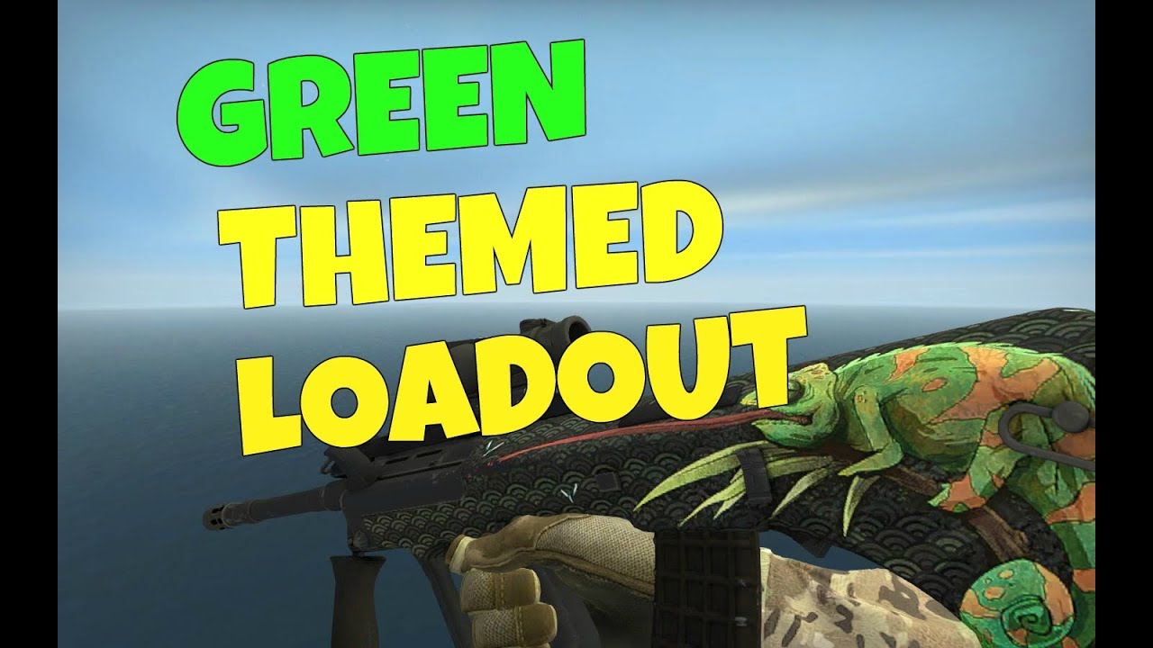 CS:GO - GREEN THEMED FULL LOADOUT (BEST THEMED INVENTORY) - YouTube
